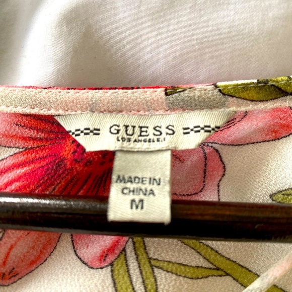 Guess Floral Blouse - Pink and Green - Picture 4 of 4